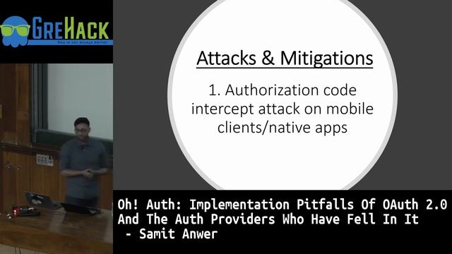 GreHack 2019: Implementation Pitfalls Of OAuth 2.0 - Samit Anwer смотреть онлайн