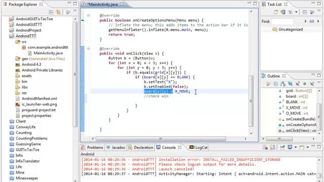 Android TicTacToe: Part 3 смотреть онлайн