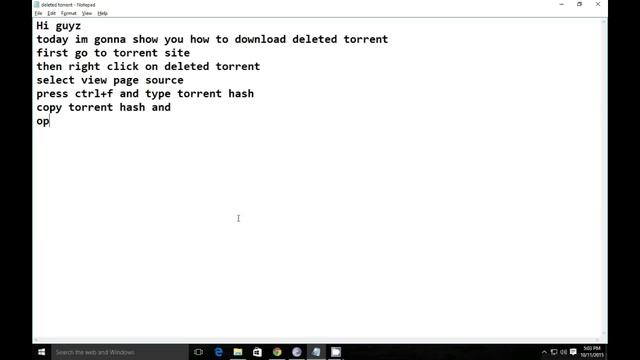 How to download deleted torrent смотреть онлайн