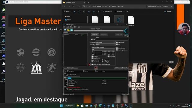 COMO COLOCAR DINHEIRO NA MASTER LEAGUE NO PES 21 PARA PATCH 2024 PC смотреть онлайн