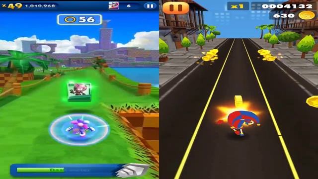 Sonic Dash - Jester Sonic New Character Unlocked Event vs Pomni from the Amazing Digital Circus Run смотреть онлайн