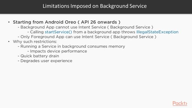 Hands-on Background Services in Android: What’s New for Background Execution|packtpub.com смотреть онлайн