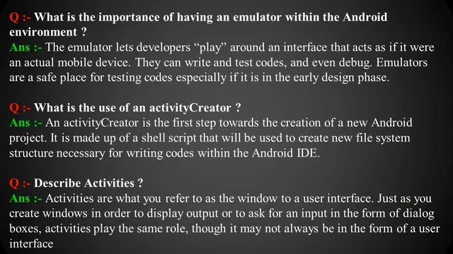 Android Interview Questions and Answers for Both Fresher & Experience смотреть онлайн