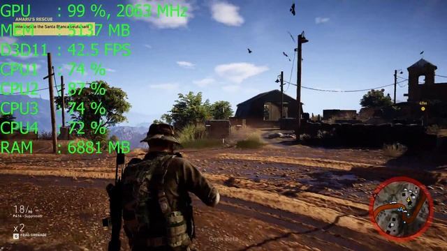 Tom Clancy's Ghost Recon Wildlands Open Beta on GeForce GTX 1060 6Gb - 1080p Ultra Settings смотреть онлайн
