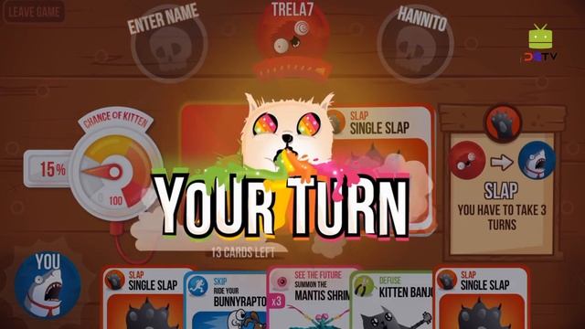 Exploding Kittens [Multiplayer] Android Gameplay #2 [HD] смотреть онлайн