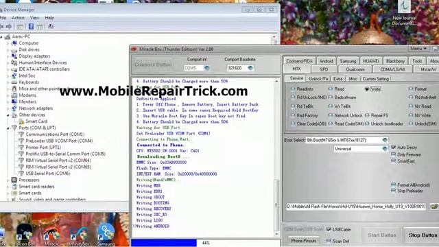 How to Flash Honor Hol-U19 by Miracle Thunder смотреть онлайн