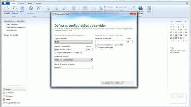 Configurar conta de email Windows Live Mail - IMAP смотреть онлайн