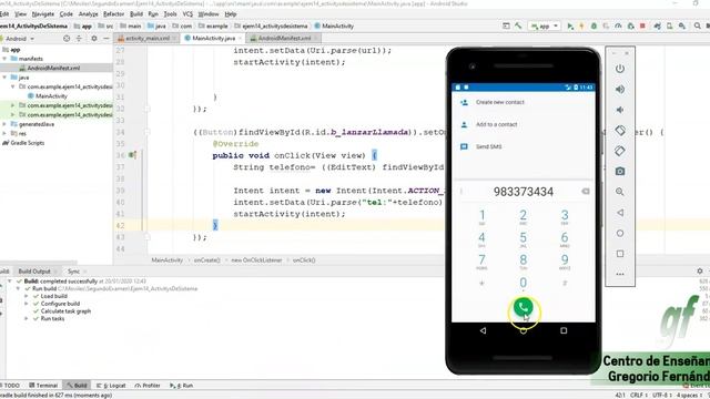10 - Android - Llamando a otras aplicaciones смотреть онлайн
