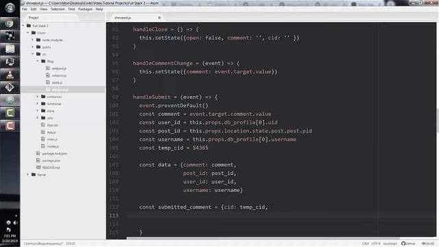 32 client side CRUD operations on comments смотреть онлайн