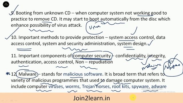 Computer Security | Join 2 learn computer class | KPTCL Computer class | Join 2 learn смотреть онлайн