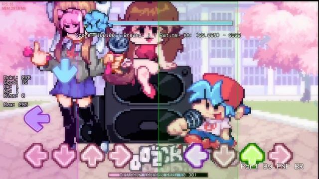 Friday night funkin' Doki Doki Takeover Plus (Doki Doki Literature Club/DDLC) Android Port/GamePlay смотреть онлайн