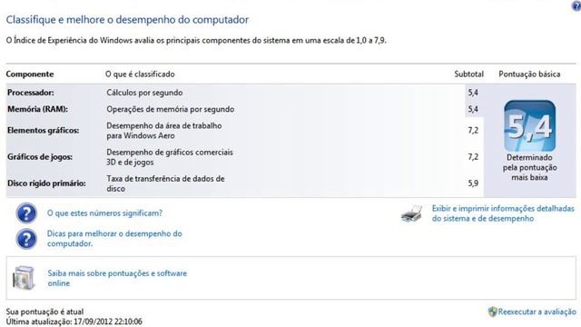 Notas do Windows 7 antes e depois da instalação da nova placa gráfica GTX550TI смотреть онлайн