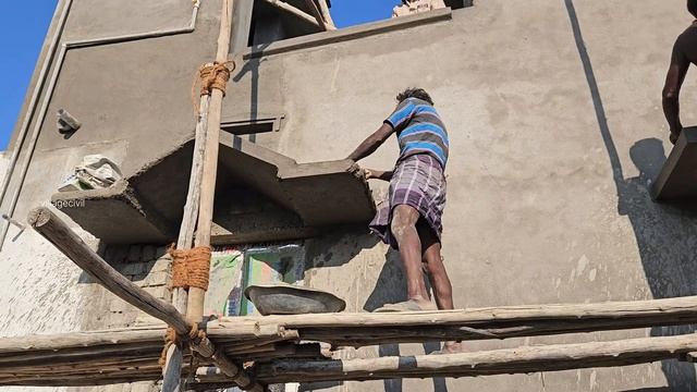 Window Loft Plastering_Techniques of OutDoor Design Slab Perfect Plastering with Cement|Loft Design смотреть онлайн