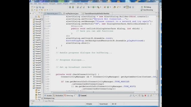 Android Tutorial 6 - Streaming music in a service -- displaying a progress dialogue. смотреть онлайн