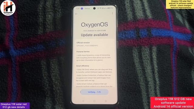 Oneplus 11R solar red 512 gb new Android 14 official version update - Oxygen OS 14 - check features смотреть онлайн