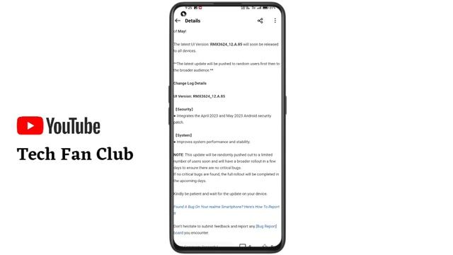 Realme New Update Realme UI 4.0 Stable Update Old devices Update May 2023 - OTA Update Release смотреть онлайн