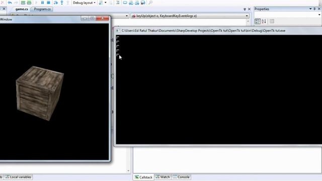 OpenGL and C# Tutorial | The OpenTK Library | Part -8 | Keyboard Input смотреть онлайн