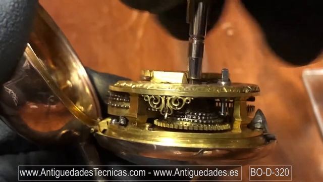 BO-D-320- Antique William Glover Pair Case Verge Fusee Pocket Watch, London Circa 1750 смотреть онлайн