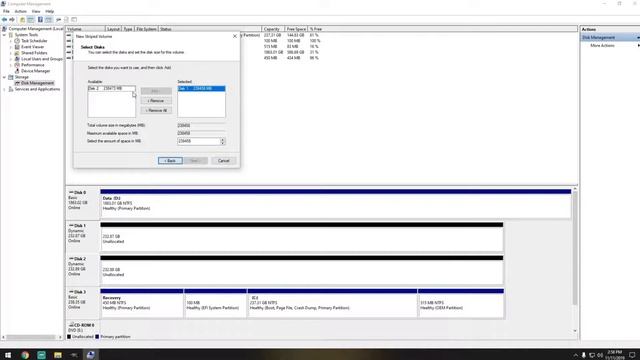 RAID 0 - Windows 10 Striped Volume смотреть онлайн