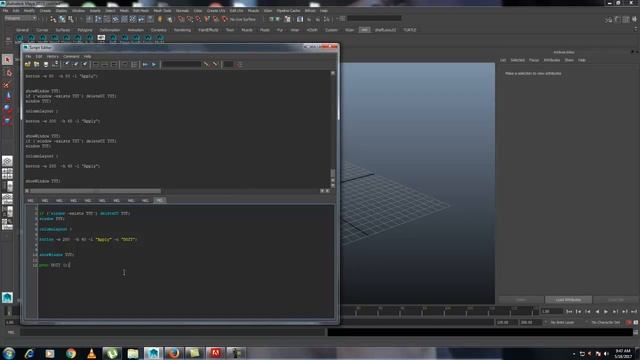 maya window and button mel script tutorials смотреть онлайн