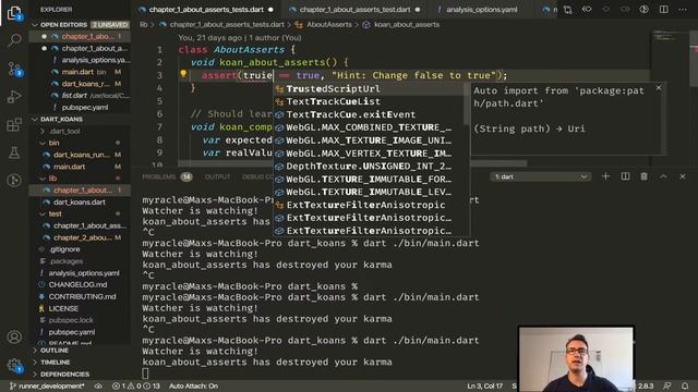 Dart Live Coding 💻 with Max - Dart Koans - Just Chatting смотреть онлайн