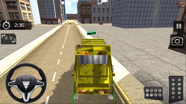 Garbage Truck Simulator 2018 - City Cleaner Service | Android Gameplay смотреть онлайн