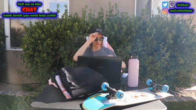 KICKFLIP CONTEST WINNER Livestream skateboarding help with Melvin The Nerd #45! смотреть онлайн
