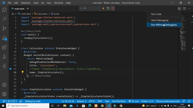 How To Run Flutter App In Chrome [flutter tutorial] смотреть онлайн