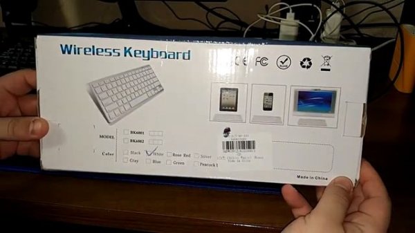 BK3001BA Bluetooth Wireless Russian Keyboard видеоотзыв