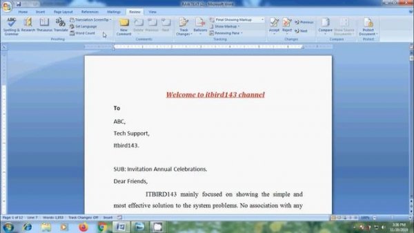 Word 2007: How to use translate in word 2007