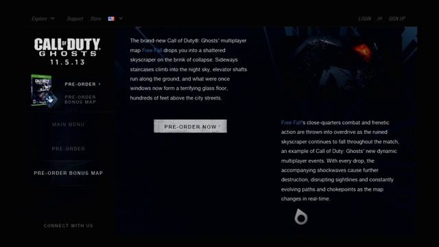 COD GHOSTS DYNAMIC BONUS MAP!! "Free Fall" Pre-Order Bonus! NEW INFO! смотреть онлайн