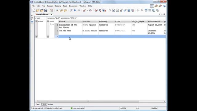 oXygen XML Editor - XML Grid Editor смотреть онлайн