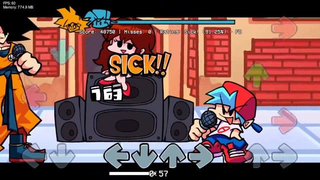 Friday Night Funkin - Funkin Ball Z - Soaring (vs Goku) (FC) смотреть онлайн