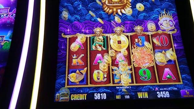 LoneWulfRick # 491 - 5 DRAGONS GOLD SLOT MACHINE - LOW ROLLIN WITH A GREAT LINE HIT смотреть онлайн