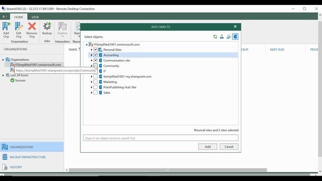 Veeam 0365 v3- Create B/up Rep , Run B/up & Test Restore !!! смотреть онлайн