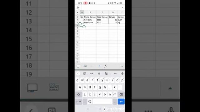 Membuat Tabel menggunakan Excel di HP (apk office) смотреть онлайн