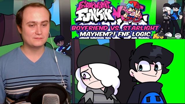 BOYFRIEND Vs. STARLIGHT MAYHEM?! Friday Night Funkin' Logic | Cartoon Animation