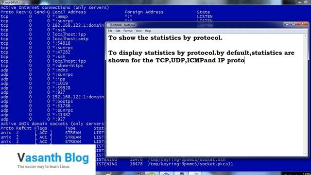 Netstat (Network Stastics) Monitoring Command in UNIX&Linux смотреть онлайн