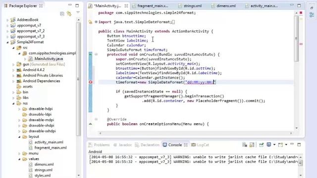 Display Time in 24 Format in Android смотреть онлайн