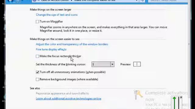 How to make the computer easier to see in Microsoft Windows 8 смотреть онлайн