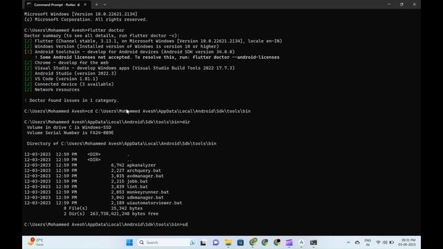 Android Toolchain - Develop For Android Devices (android SDK Version 34.0.0) ! Some Android License