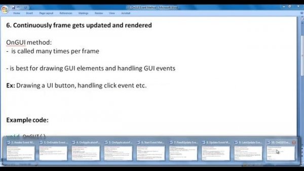 OnGUI() Function in Unity - Unity Scripting API MonoBehaviour Tutorial 10