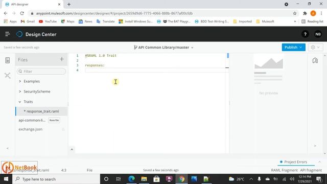 Mulesoft Tutorials | Create and Publish a RAML API Fragment - Part 7 | API Design | NetBook | P31 смотреть онлайн