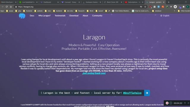 Laragon: Alternative to WAMP AND XAMP on Windows OS смотреть онлайн