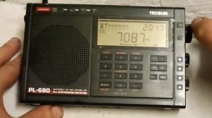 всеволновый приёмник TECSUN PL-680 радиолюбители 7МГц короткие волны вечерний скан в лсб. тексан-680