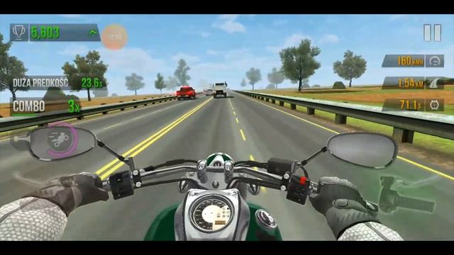 Traffic Rider - jazda motorem po autostradzie - gra na telefon android смотреть онлайн
