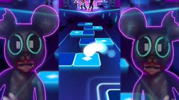 Cartoon Mouse Shadows  Song - Tiles Hop "Endless Mode" Linux Fun