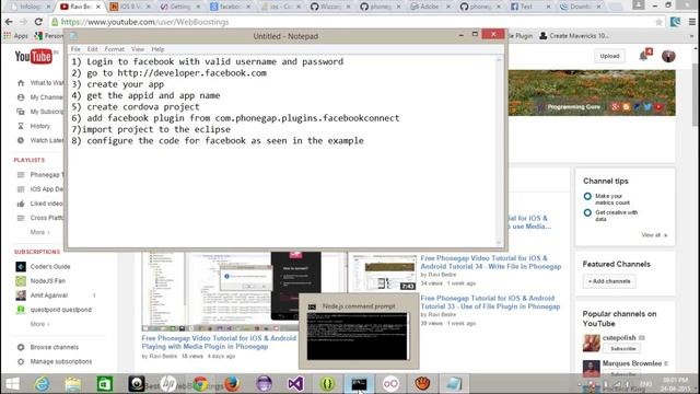Free Phonegap Video Tutorial for iOS & Android Tutorial 37 - Facebook Plugin Integration in Phonega смотреть онлайн