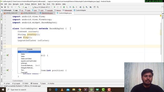 Android Tutorial #10 - Custom ListView смотреть онлайн