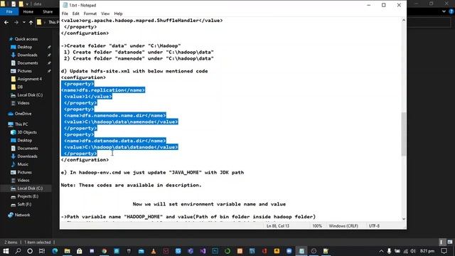 Installation and configuration of Hadoop in Windows 10 And word count task using Hadoop смотреть онлайн